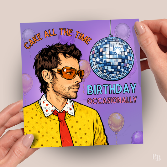 Harry Styles Kiss All the Time. Disco, Occasionally Birthday Card