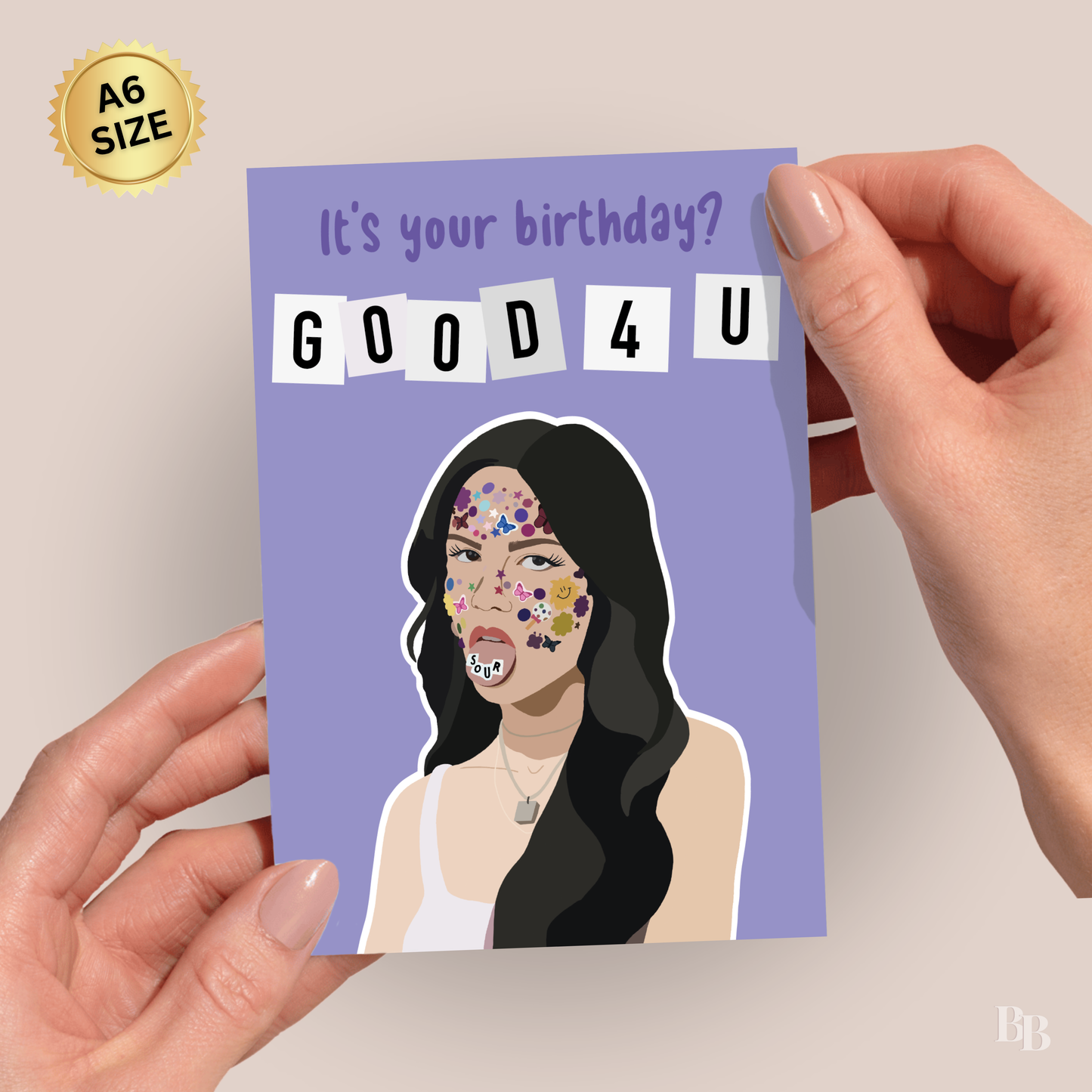 Good 4 U Olivia Rodrigo Celebrity Birthday Card
