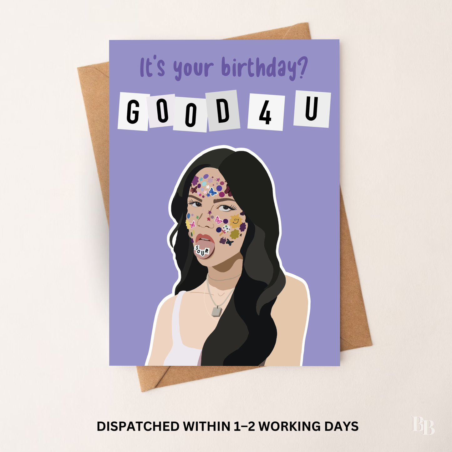 Good 4 U Olivia Rodrigo Celebrity Birthday Card