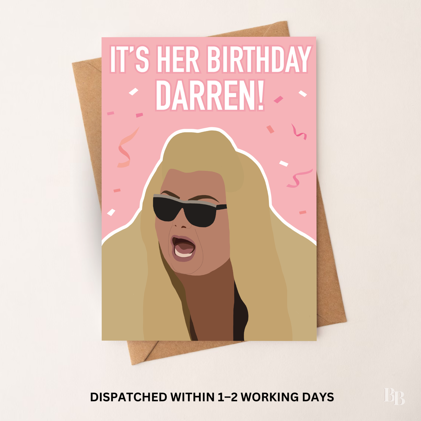 It's Her Birthday Darren Gemma Collins Celebrity Card