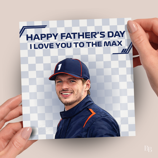 Max Verstappen Father's Day Card