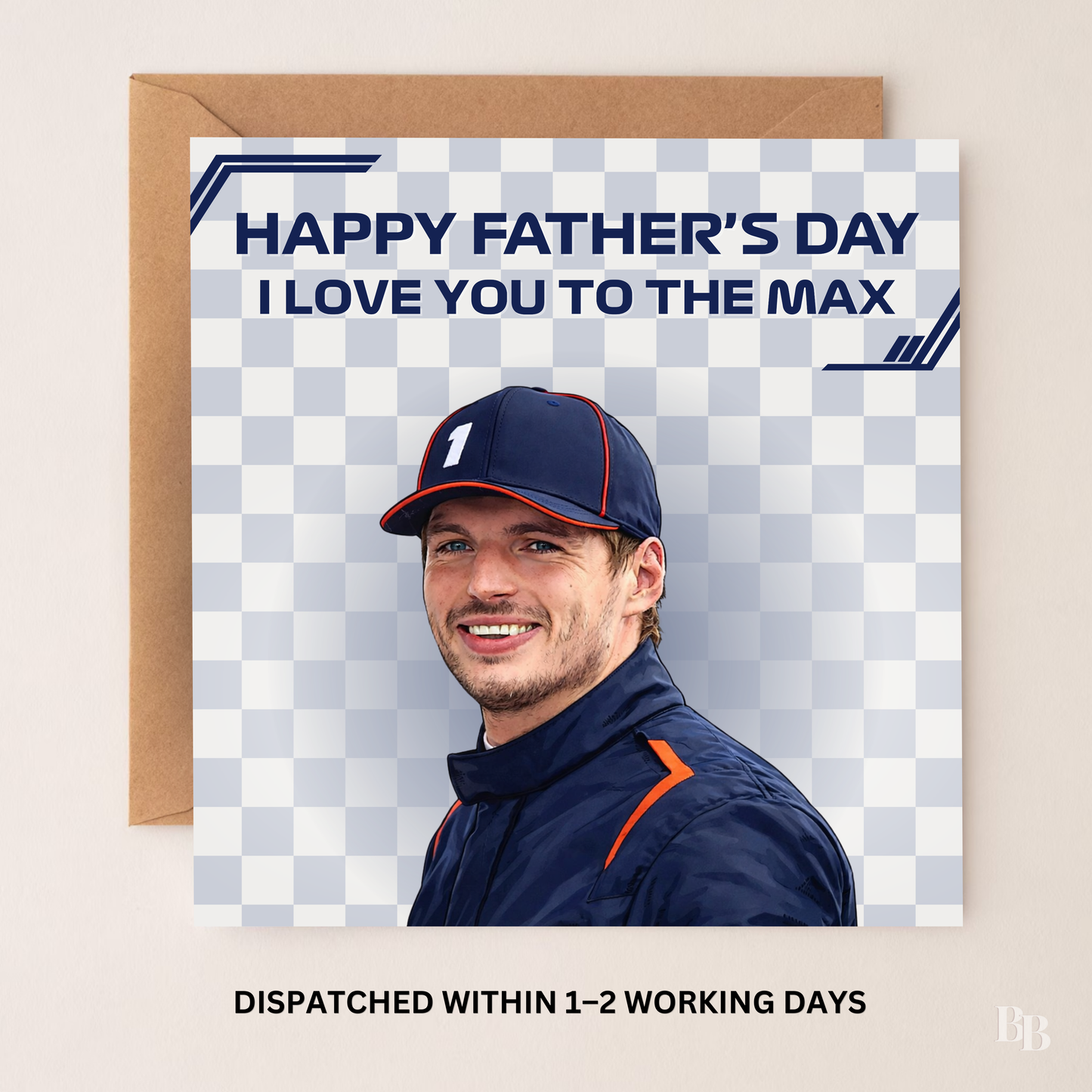 Max Verstappen Father's Day Card