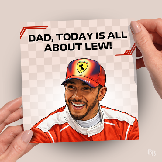 Lewis Hamilton Father's Day Card