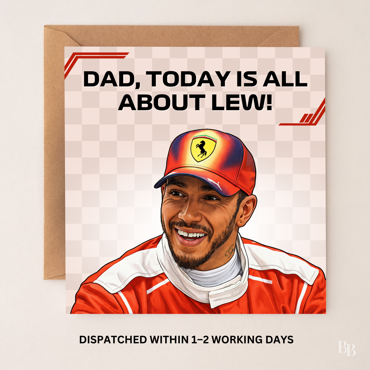 Lewis Hamilton Father's Day Card