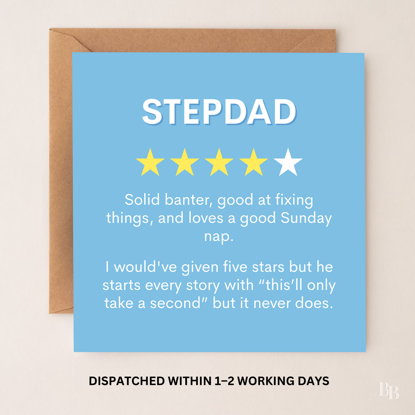 Stepdad Star Rating Card