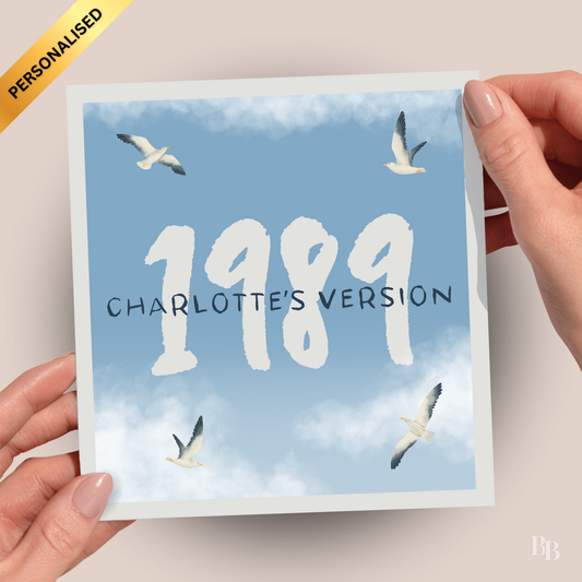 Personalised Taylor Swift 1989 Inspired Card