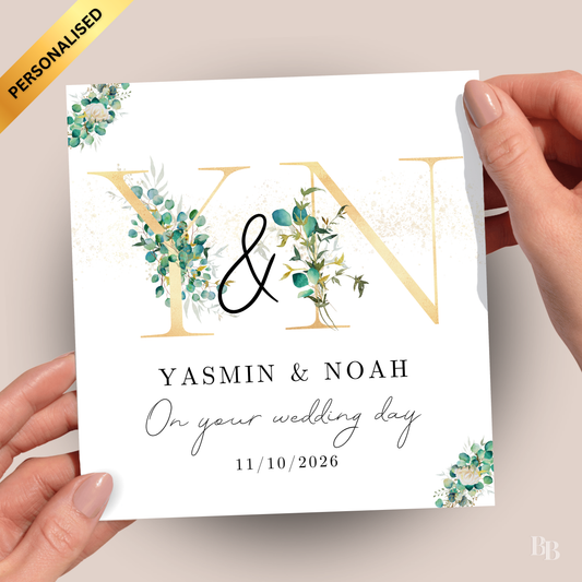 Personalised Couple Name Wedding Card