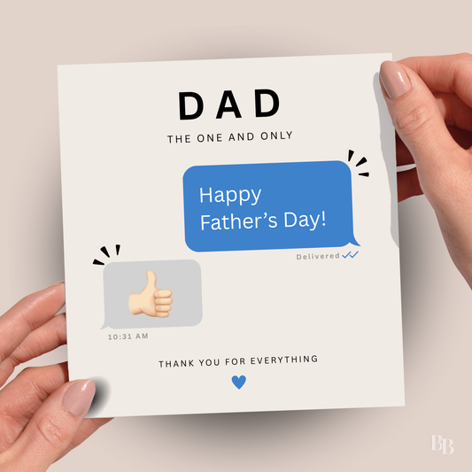 Text Message Father's Day Card