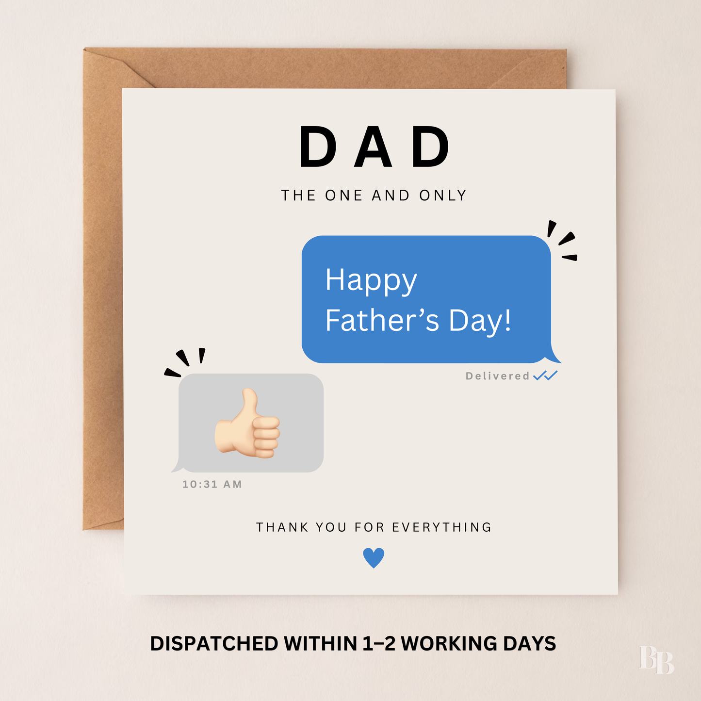 Text Message Father's Day Card