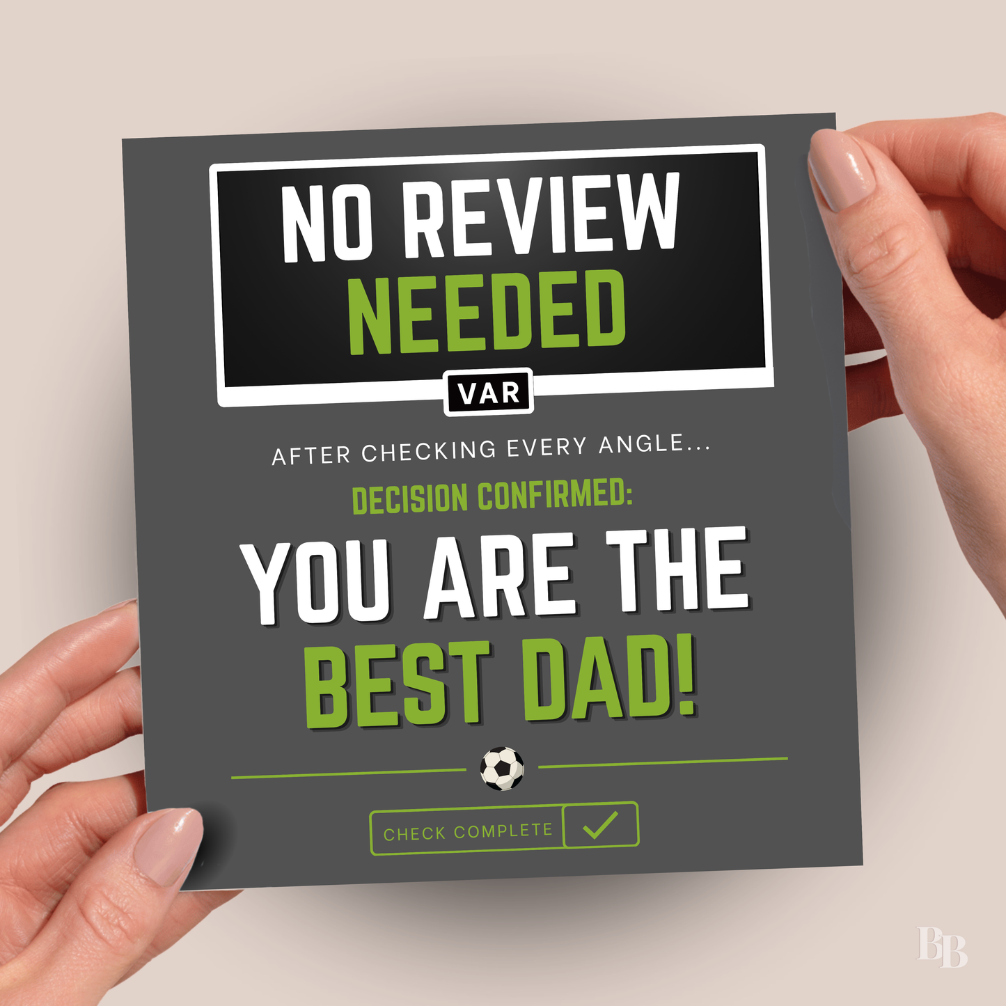 Football VAR Father's Day Card