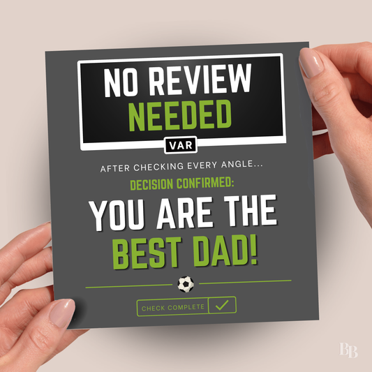 Football VAR Father's Day Card