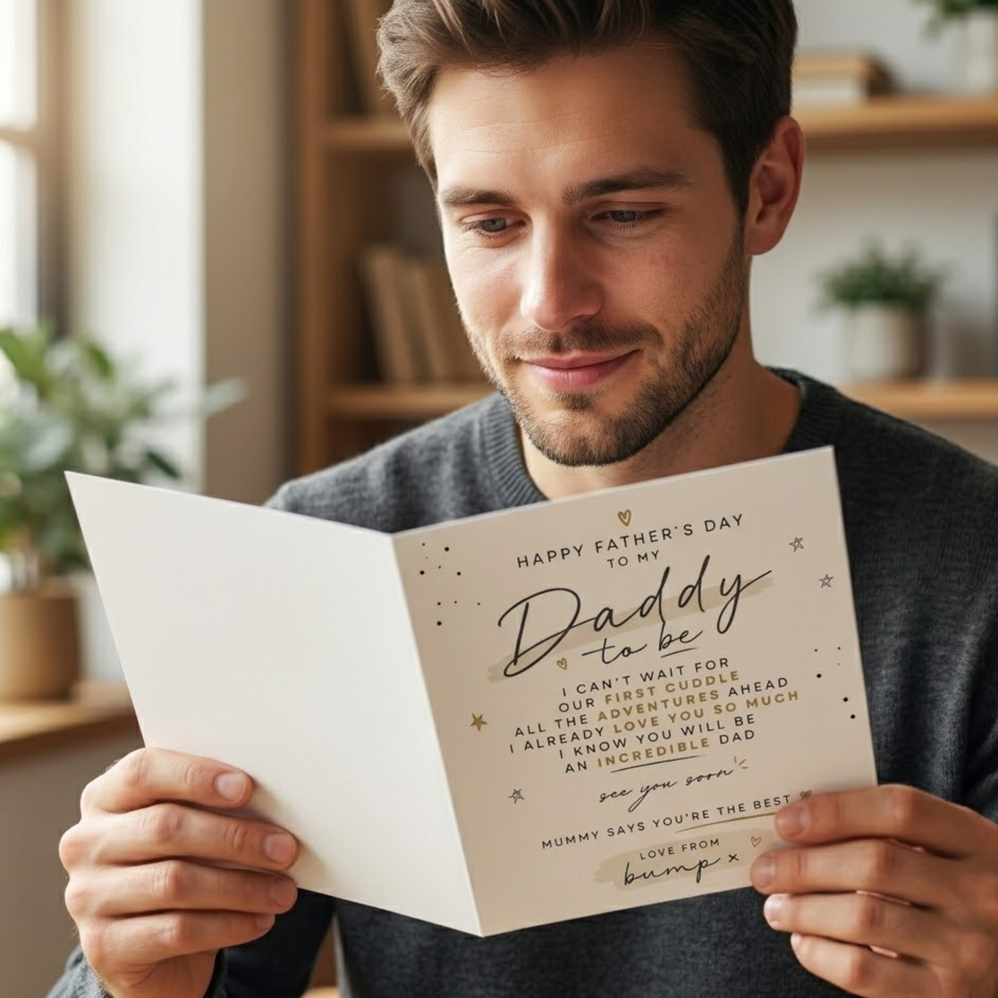 First Father's Day From Bump Card