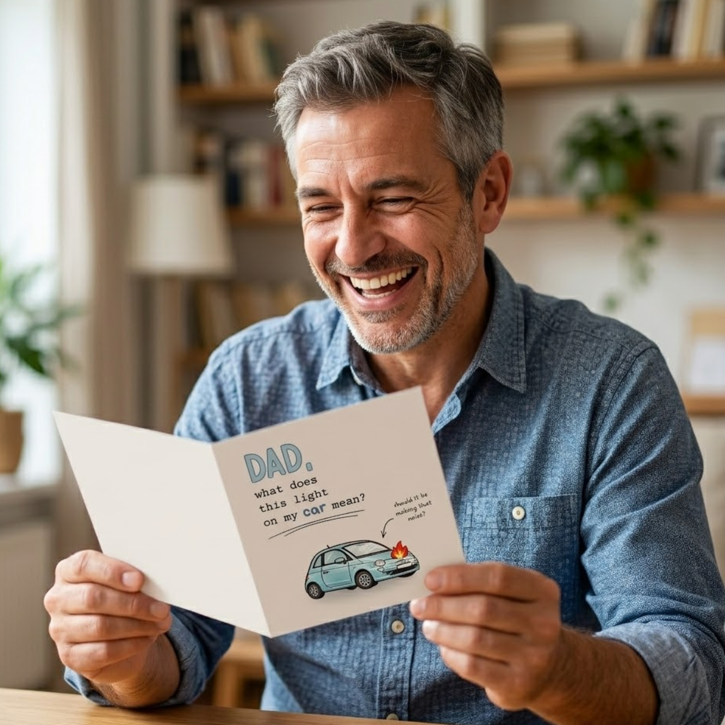 Car Trouble Father's Day Card