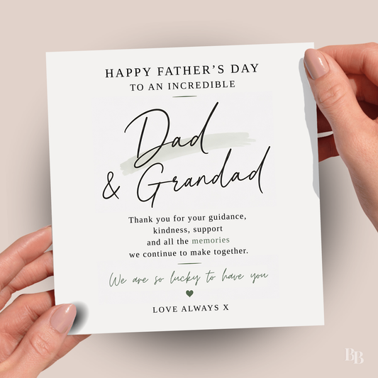 Dad & Grandad Father's Day Card