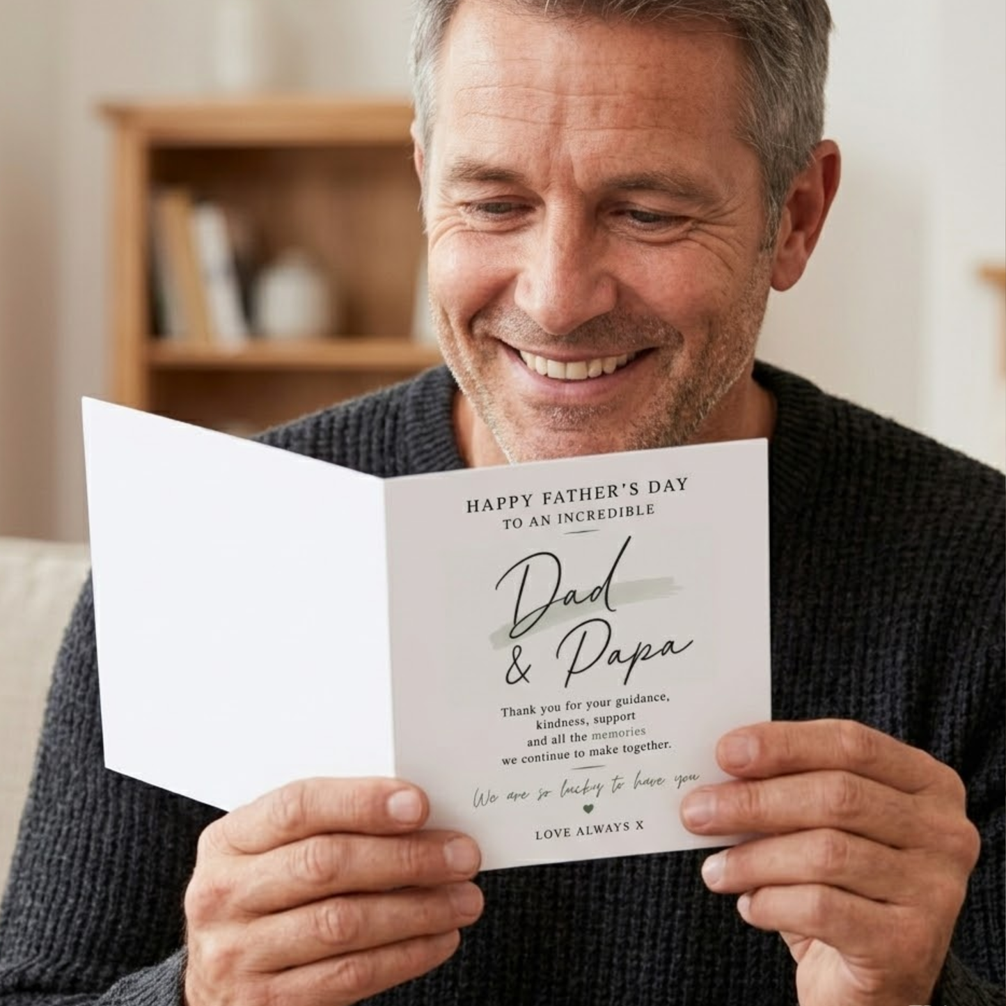 Dad & Papa Father's Day Card