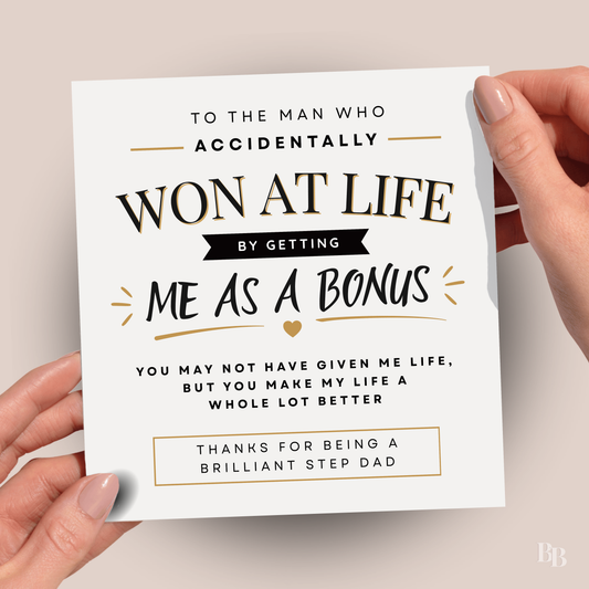 Stepdad Father's Day Card