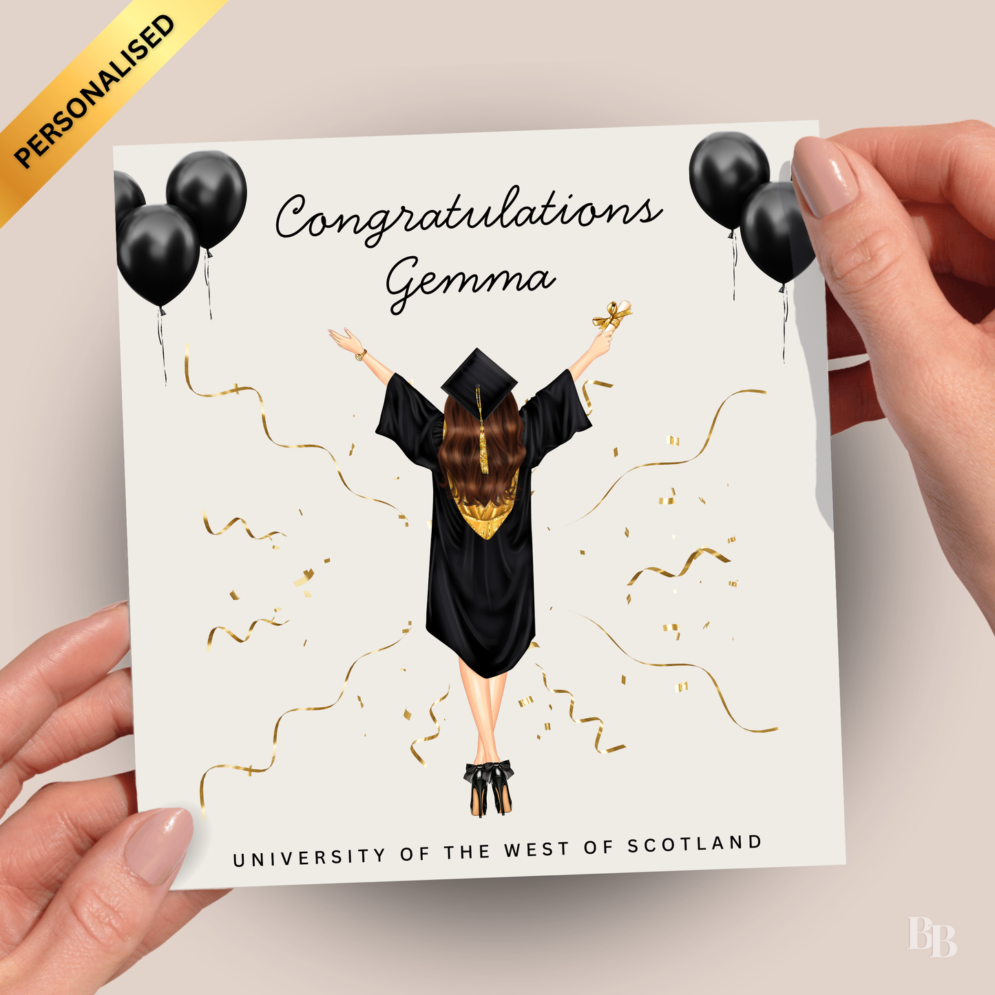 Personalised Congratulations Graduation Card
