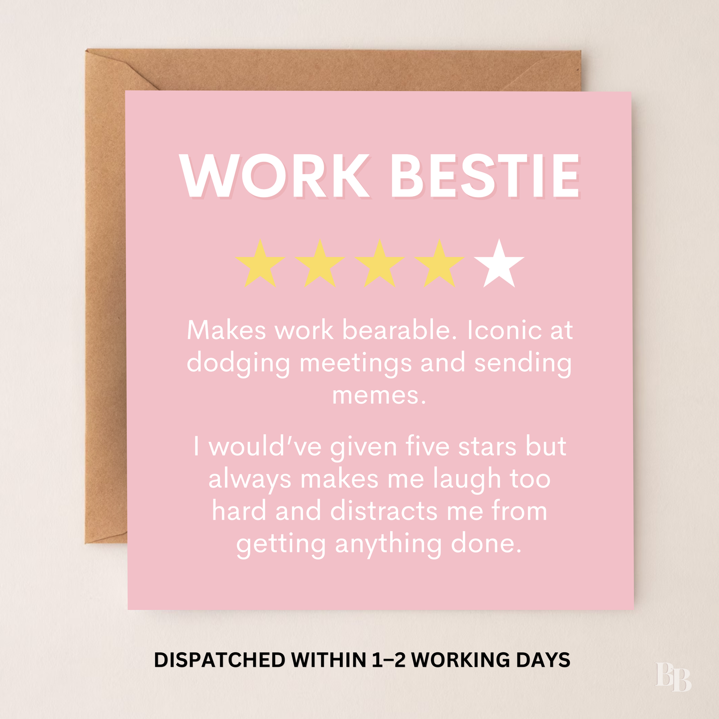 Work Bestie Star Rating Card