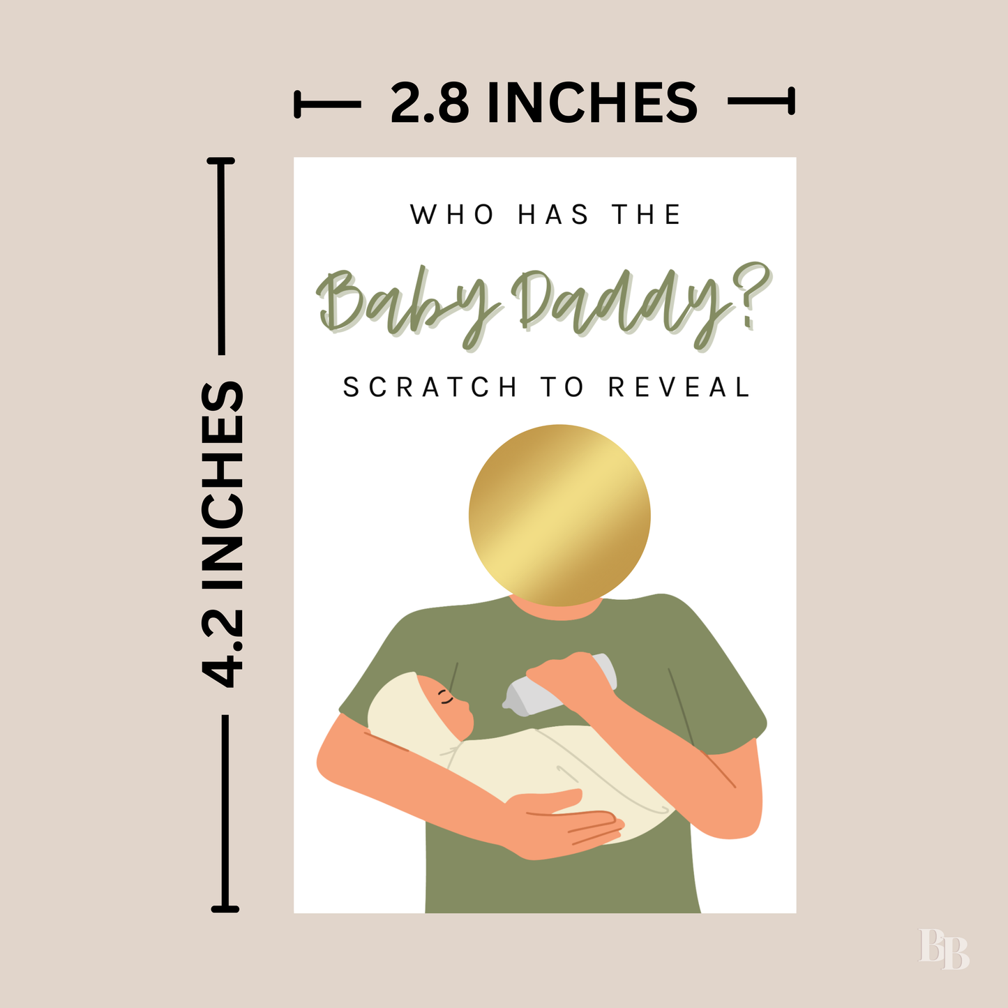 Green Baby Shower Party Game (Light)