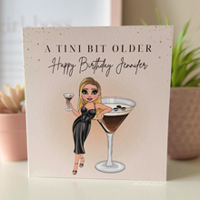 Load image into Gallery viewer, Personalised Espresso Martini Birthday Card
