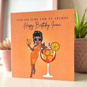 Personalised Aperol Spritz Birthday Card