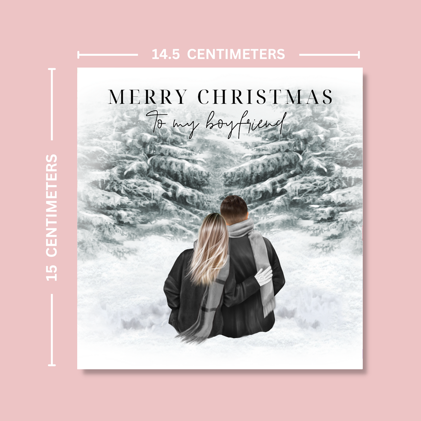 Personalised To My Boyfriend Christmas Card