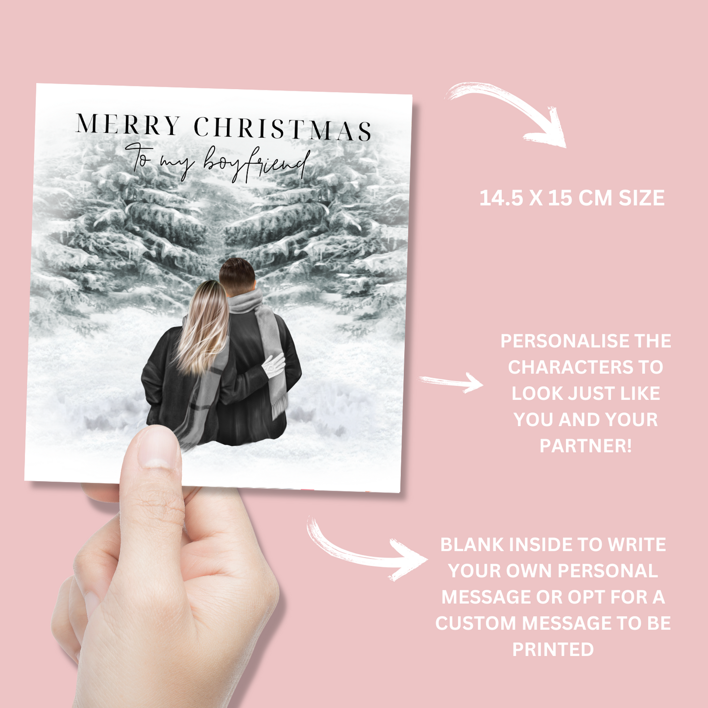 Personalised To My Boyfriend Christmas Card