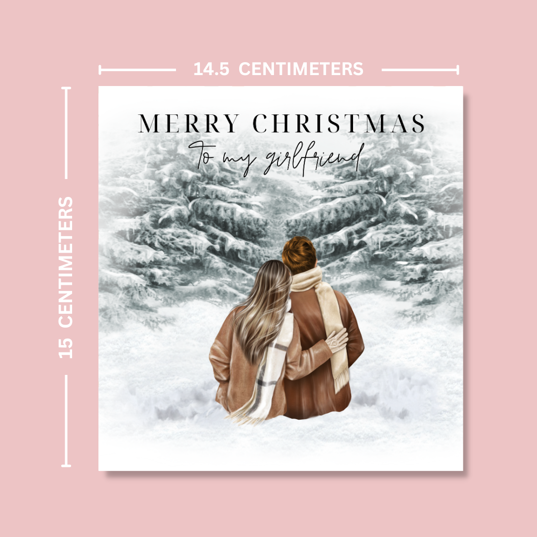 Personalised To My Girlfriend Christmas Card
