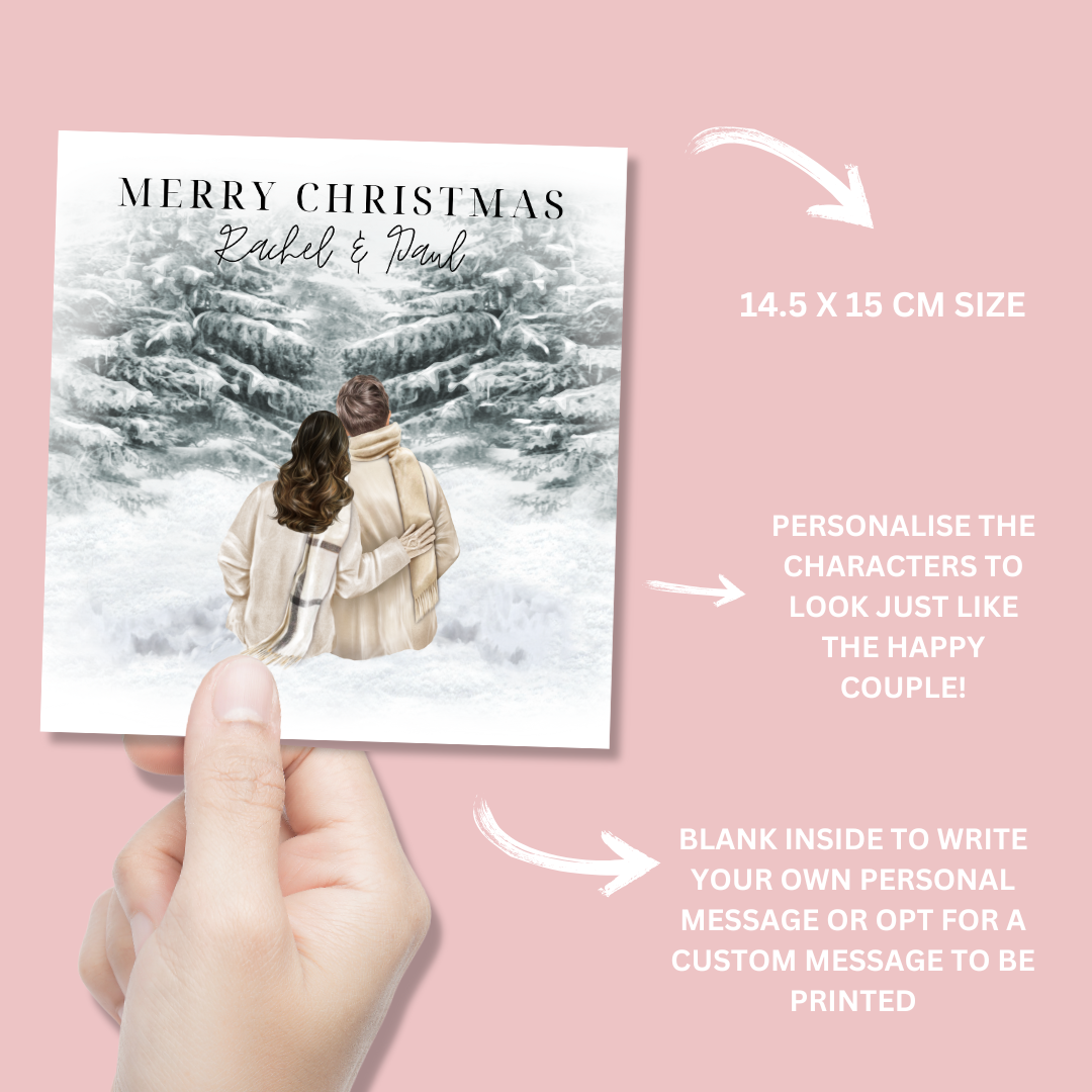 Personalised Couple Name Christmas Card
