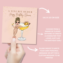 Load image into Gallery viewer, Personalised Passionfruit Martini Birthday Card
