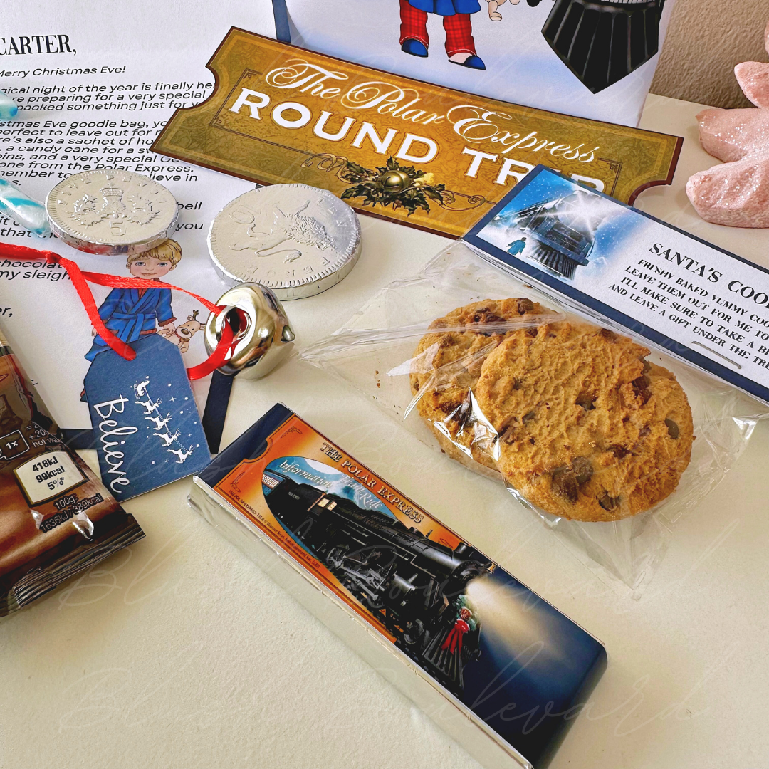 Personalised Polar Train Christmas Eve Goodie Bag