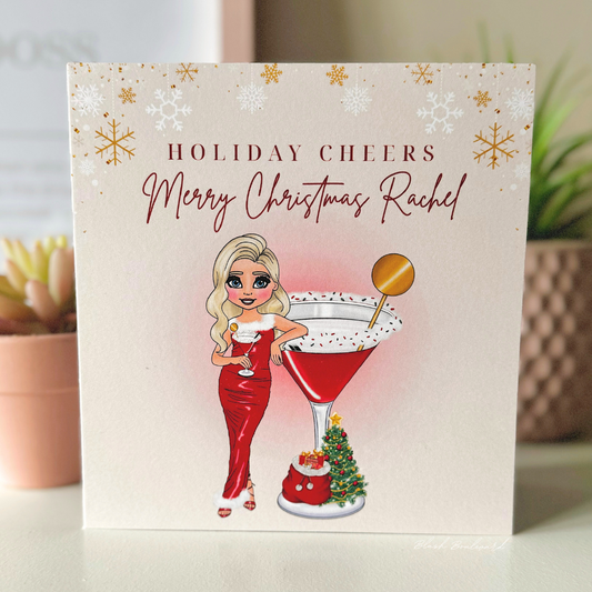 Personalised Christmas Cocktail Card
