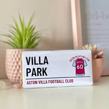 Load image into Gallery viewer, Personalised Aston Villa No.1 Fan Chocolate Bar - Blush Boulevard Chocolate Bar
