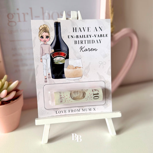 Irish Cream Liqueur Birthday Money Pouch