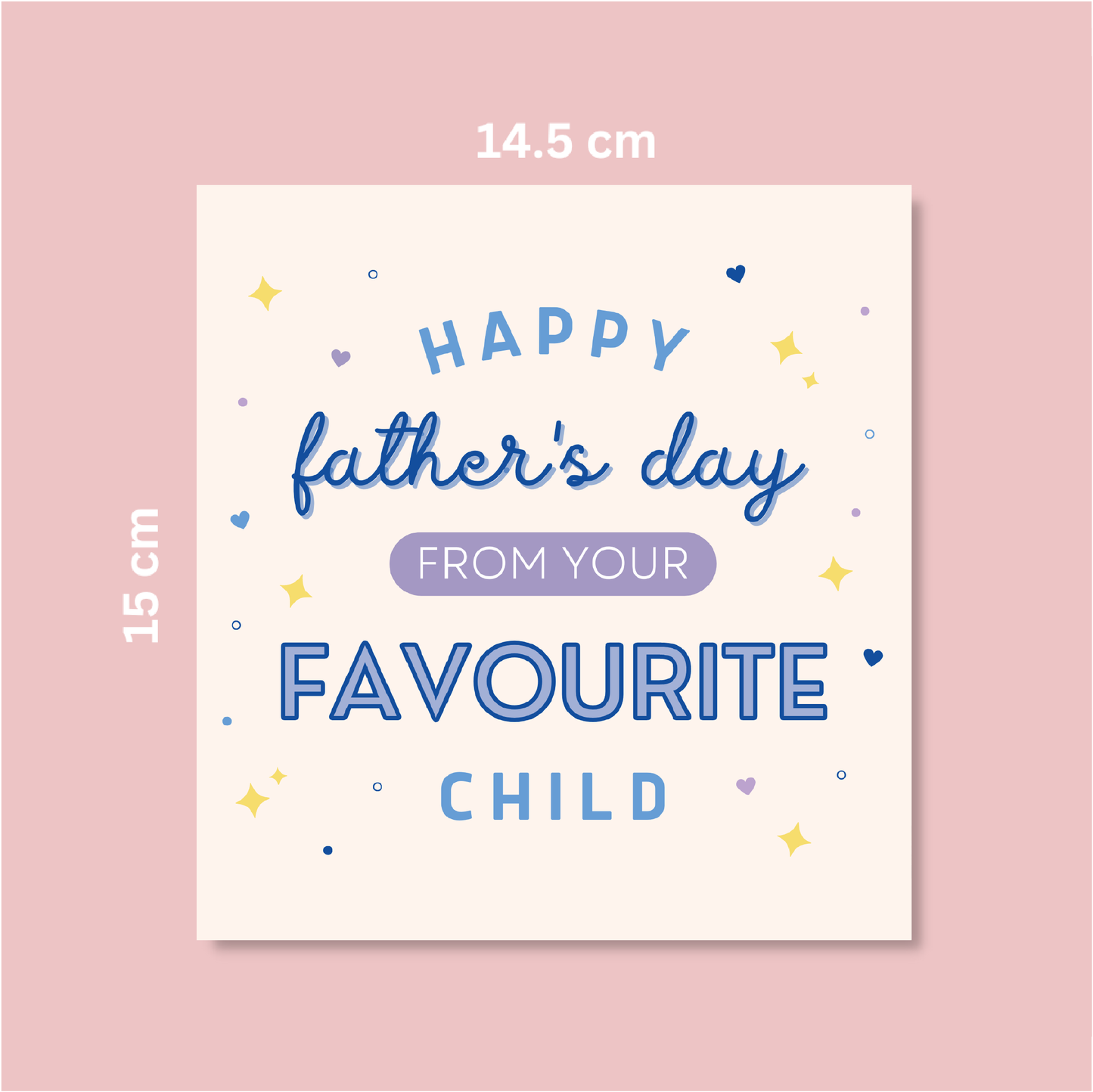 Favourite Child Father's Day Card - Blush Boulevard Greeting Card