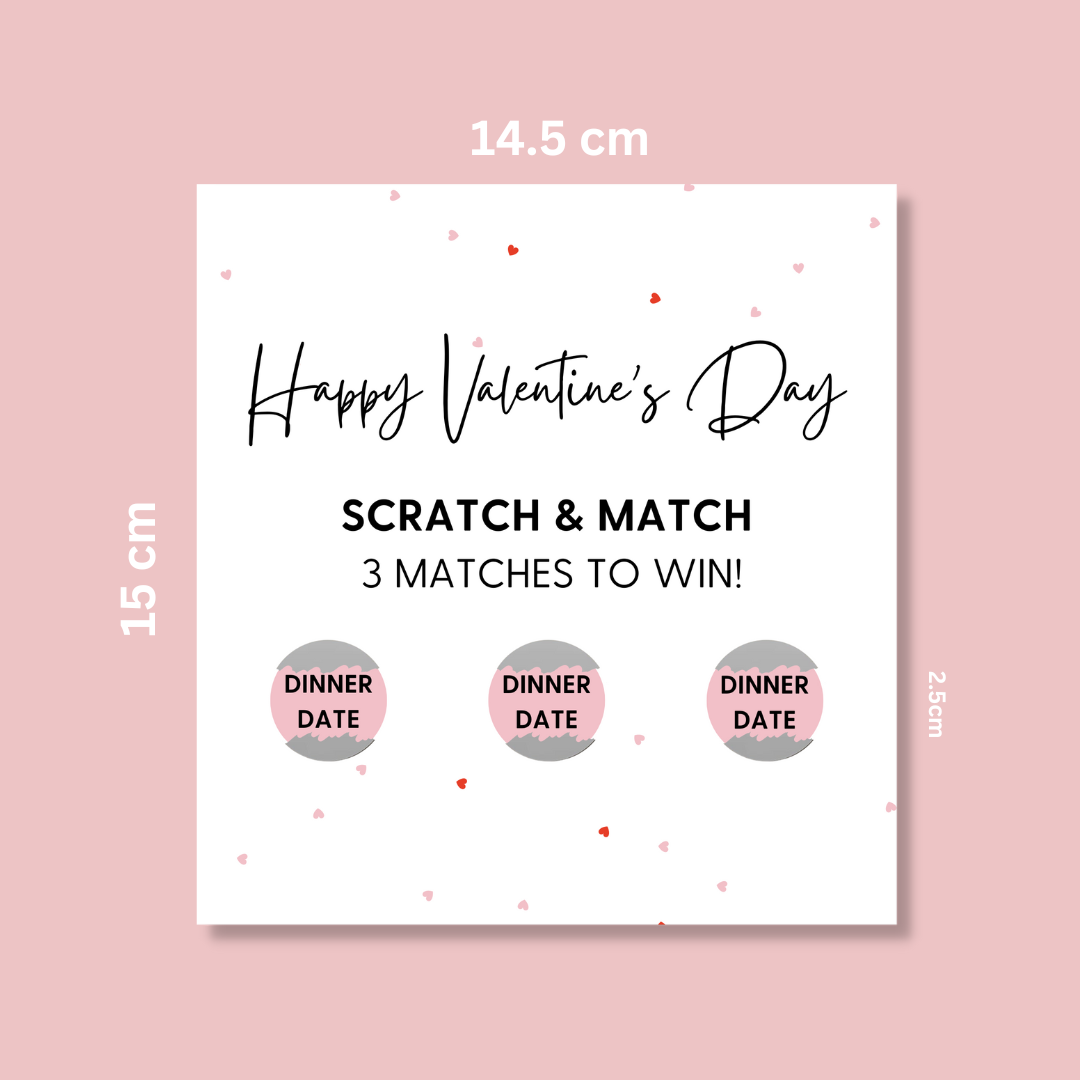 Personalised Scratch Off Valentine's Day Card - Blush Boulevard Greeting Card