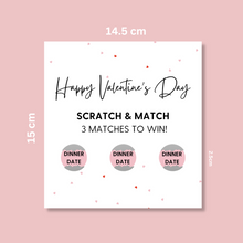 Load image into Gallery viewer, Personalised Scratch Off Valentine&#39;s Day Card - Blush Boulevard Greeting Card
