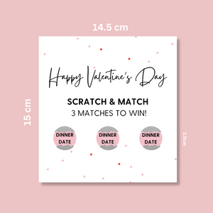 Personalised Scratch Off Valentine's Day Card - Blush Boulevard Greeting Card