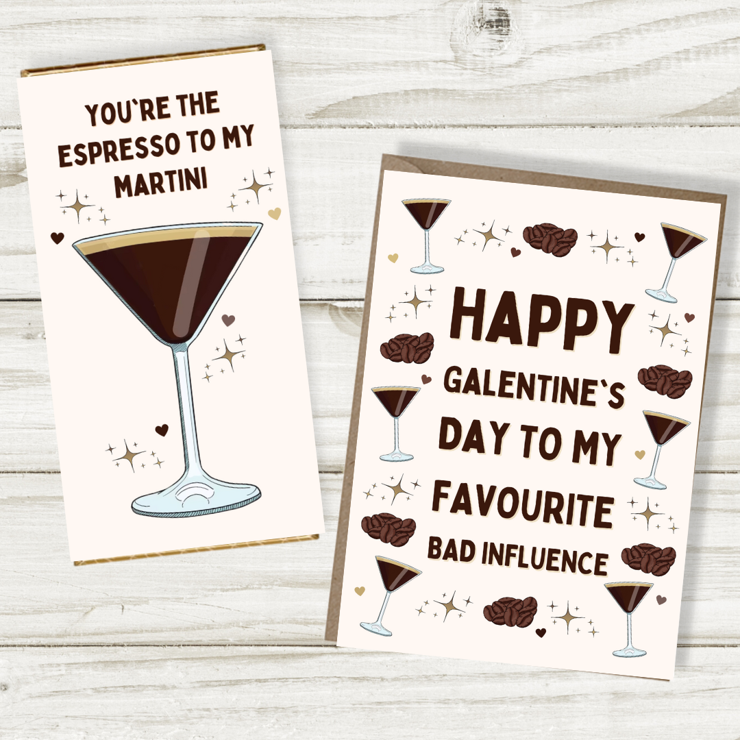 You're The Espresso To My Martini Chocolate Bar - Blush Boulevard Chocolate Bar