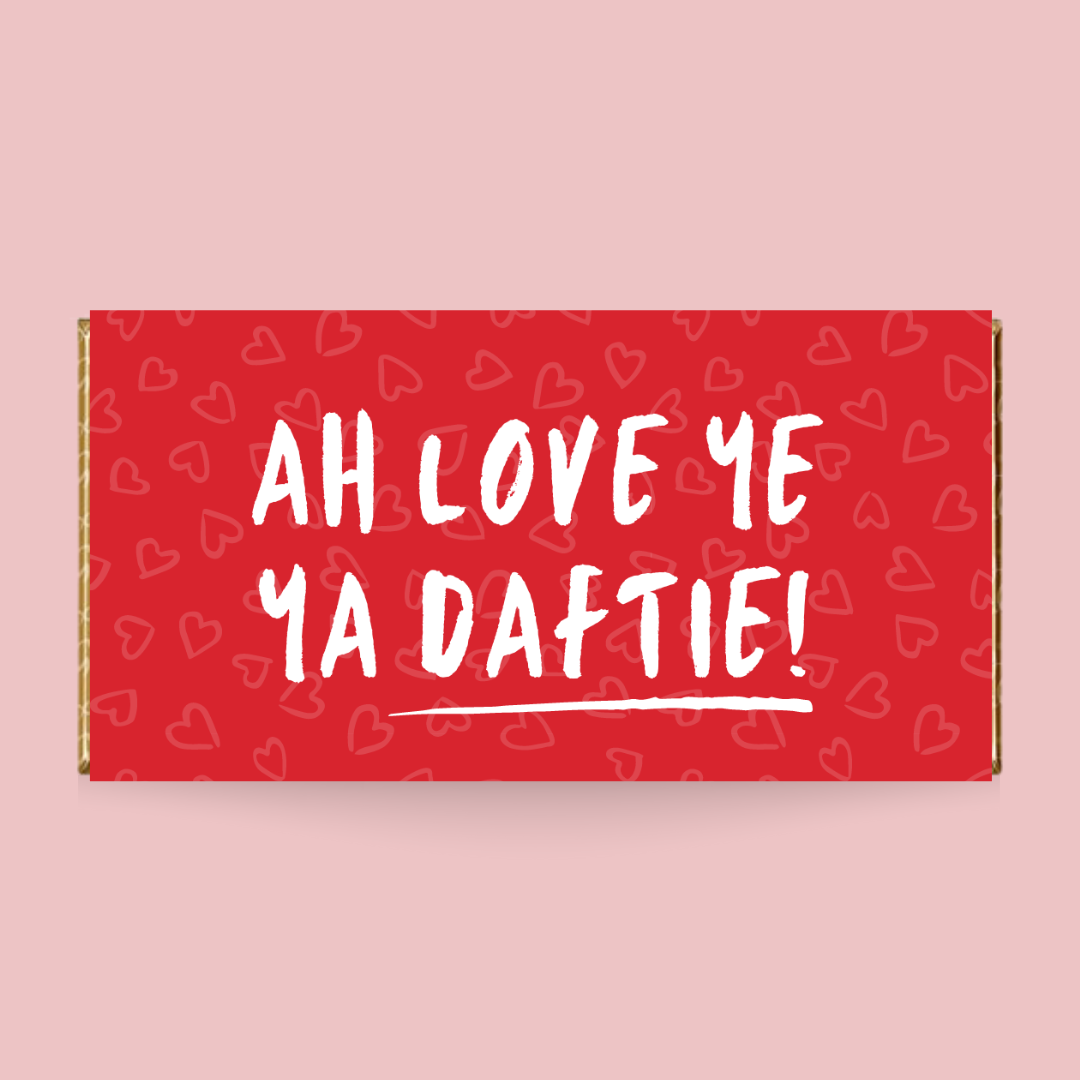 Ah Love Ye Ya Daftie Chocolate Bar - Blush Boulevard Chocolate Bar