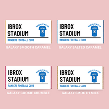 Load image into Gallery viewer, Personalised Rangers FC No.1 Fan Chocolate Bar - Blush Boulevard Chocolate Bar
