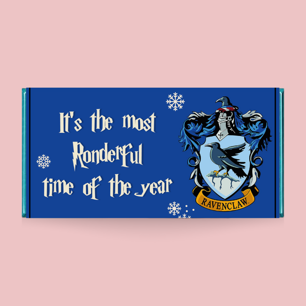 Ravenclaw HP Christmas Chocolate Bar - Blush Boulevard Chocolate Bar