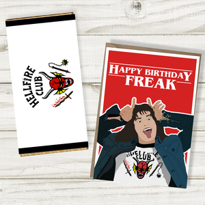 Stranger Things Freak Eddie Munson Birthday Card - Blush Boulevard Greeting Card