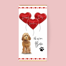 Load image into Gallery viewer, Personalised Valentine&#39;s Day From The Dog Chocolate Bar - Blush Boulevard Chocolate Bar
