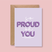 Load image into Gallery viewer, So Proud Of You Congratulations Card - Blush Boulevard Greeting Card
