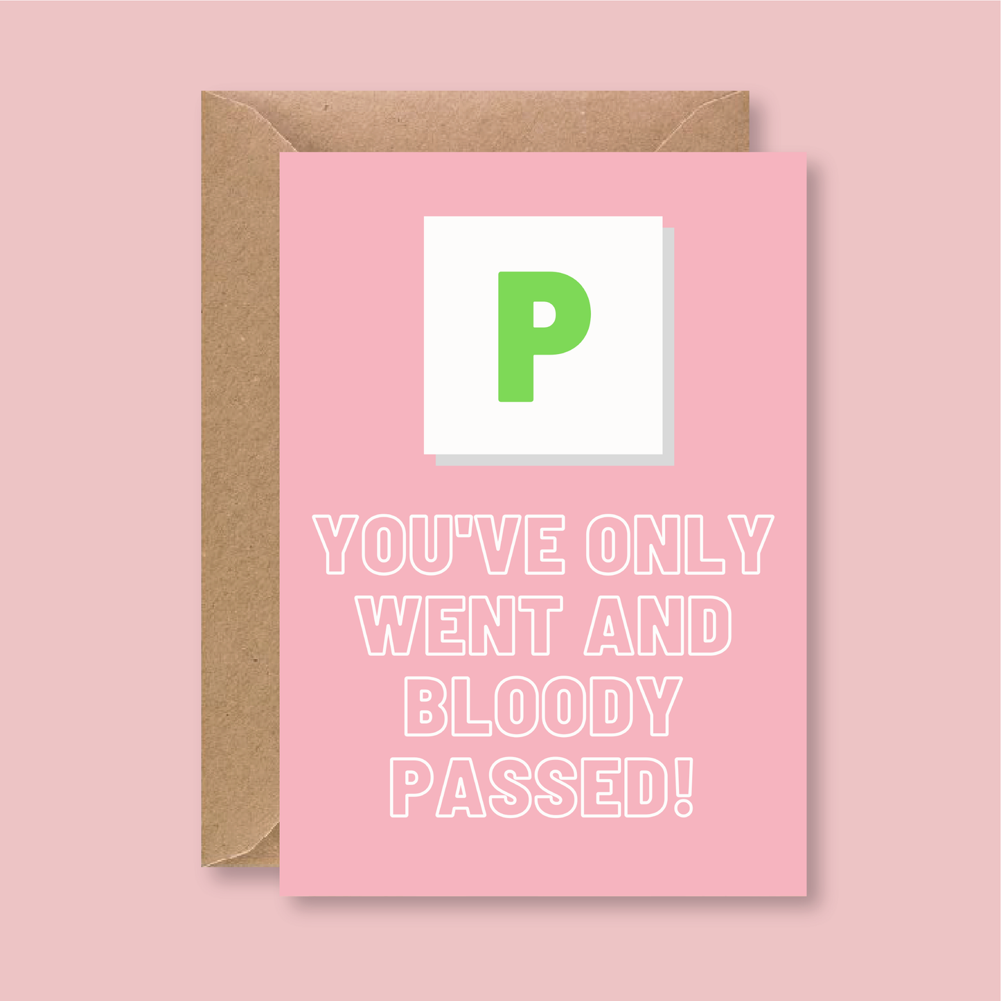 Congratulations Passed Driving Test Card - Blush Boulevard