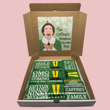 Load image into Gallery viewer, Personalised Family Buddy the Elf Christmas Chocolate Box - Blush Boulevard Chocolate Box
