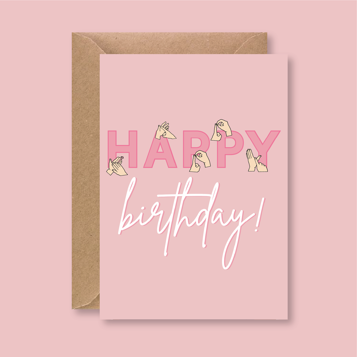 BSL Happy Birthday Card - Blush Boulevard Greeting Card