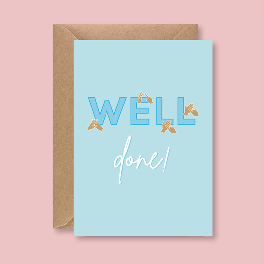 BSL Well Done Card - Blush Boulevard Greeting Card