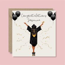 Load image into Gallery viewer, Personalised Congratulations Graduation Card

